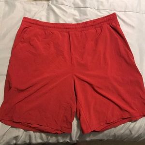 Size XL Sport Red Lululemon Pacebreaker Liner Less Shorts